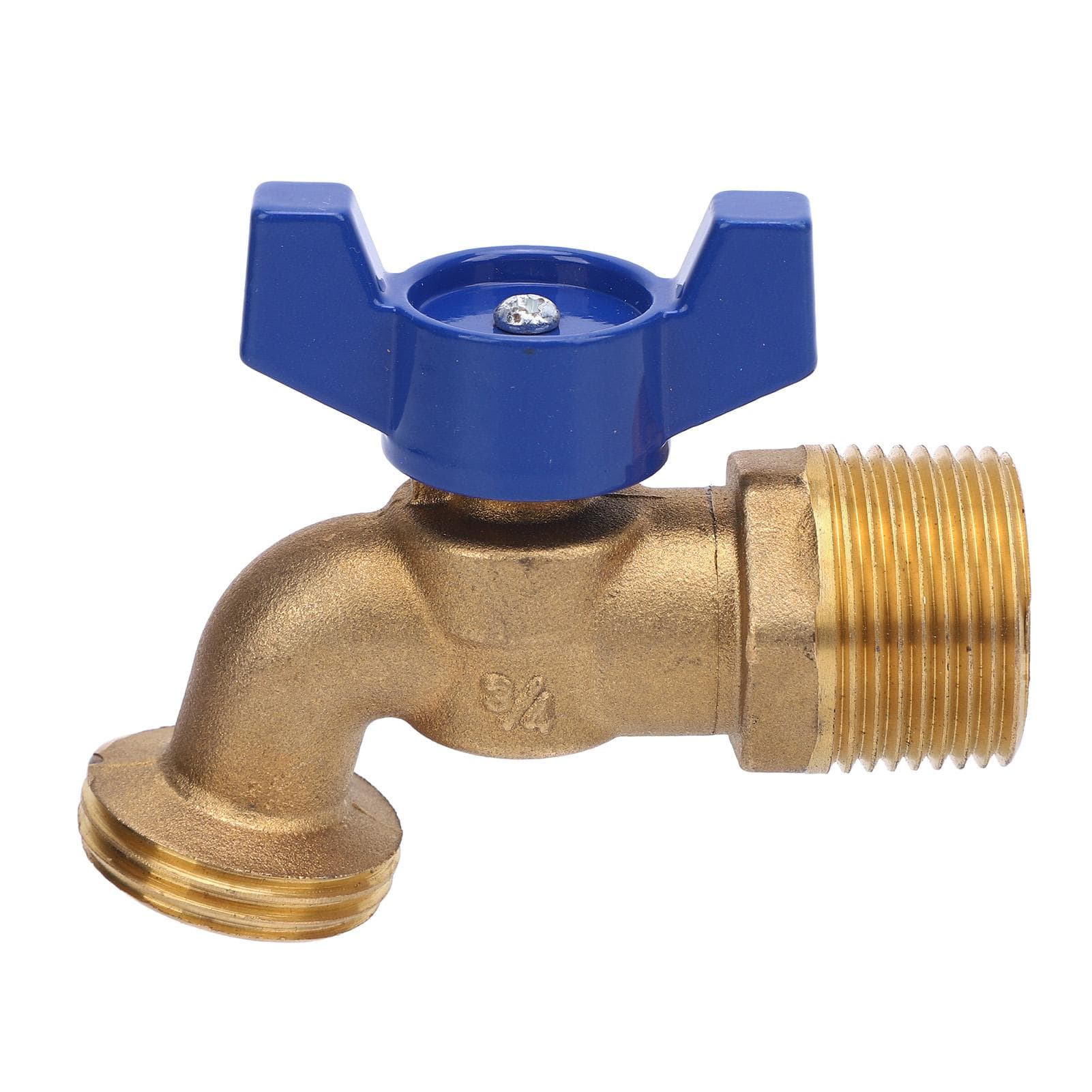Garden Hose Outlet Valve G34in DN20 Male Thread Brass High Temperature Proof Garden Faucet