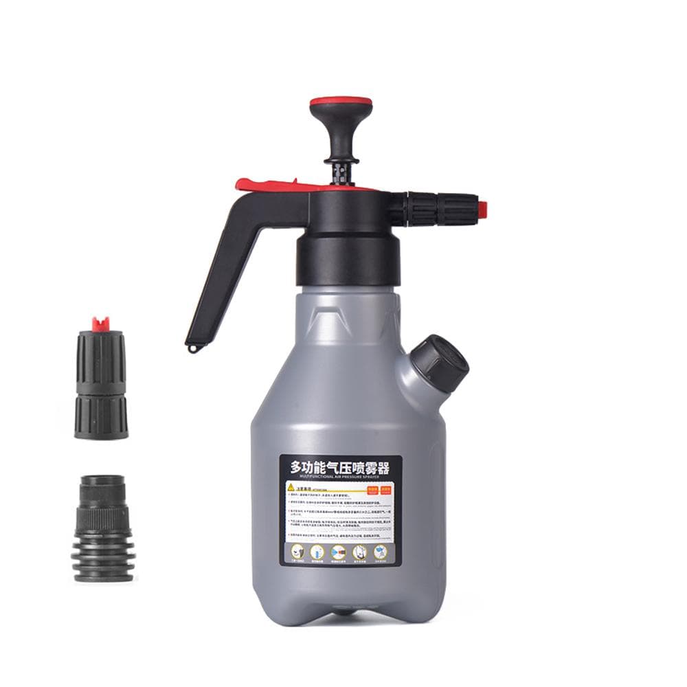 2L Foam Sprayer Car Washing Tool Foaming Pump Blaster Household Watering Sprayer with 2 Different grey