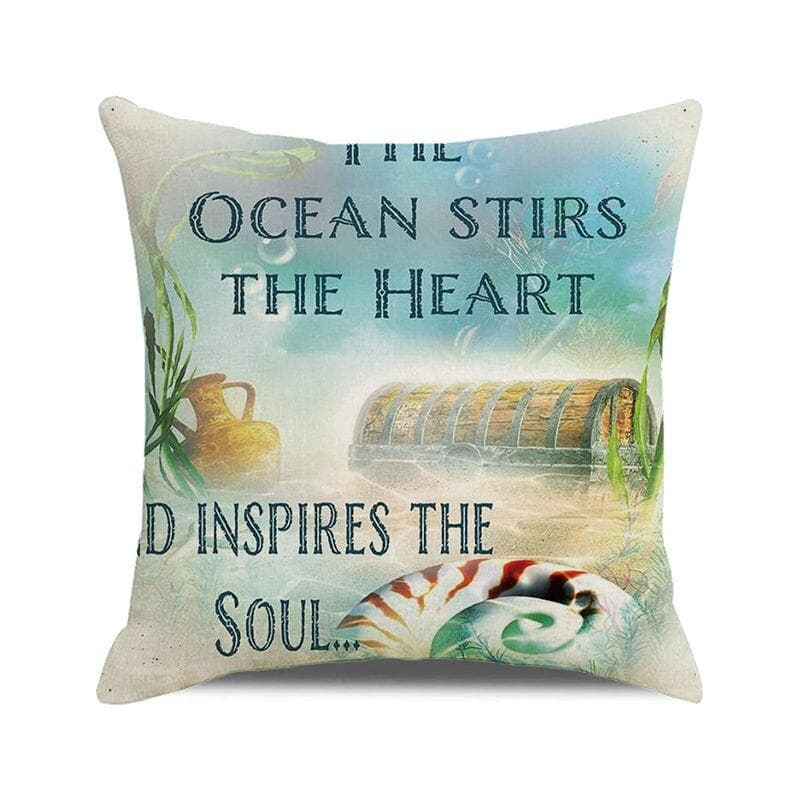 45x45 cm starfish beach chair sailboat slippers print pillowcase upholstery pillowcase nautical style cushion cover 40x40cm