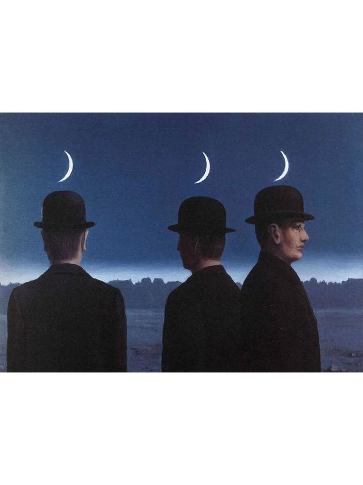Famous Surrealism Arts Posters Canvas Painting Abstract Rene Magritte Wall Picture Print For Gallery Bedroom Home Decoration 40x50cm No Frame