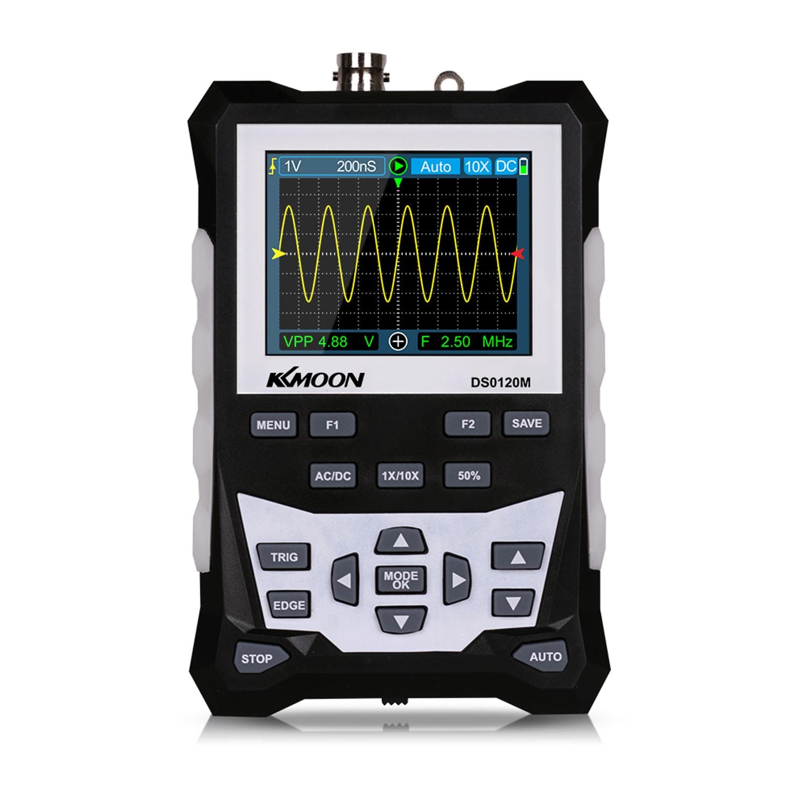 KKmoon DS0120M 320x240 2.4 Inch TFT Color Screen Digital Oscilloscope 120MHz multicolour