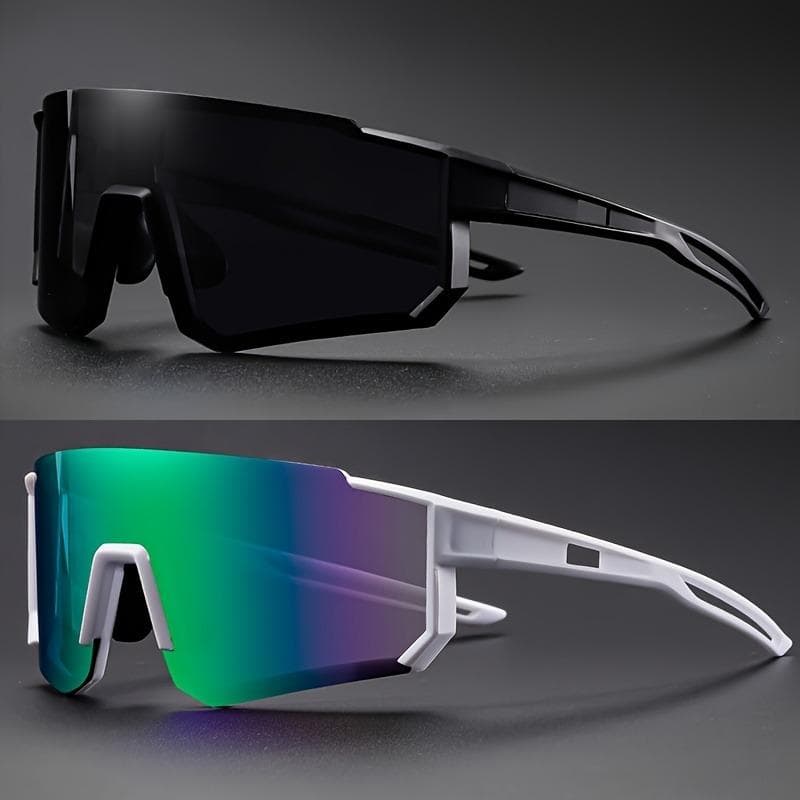 2pcs UV400 Sunglasses for Men Fishing Hiking Cycling Driving Sports Goggles
