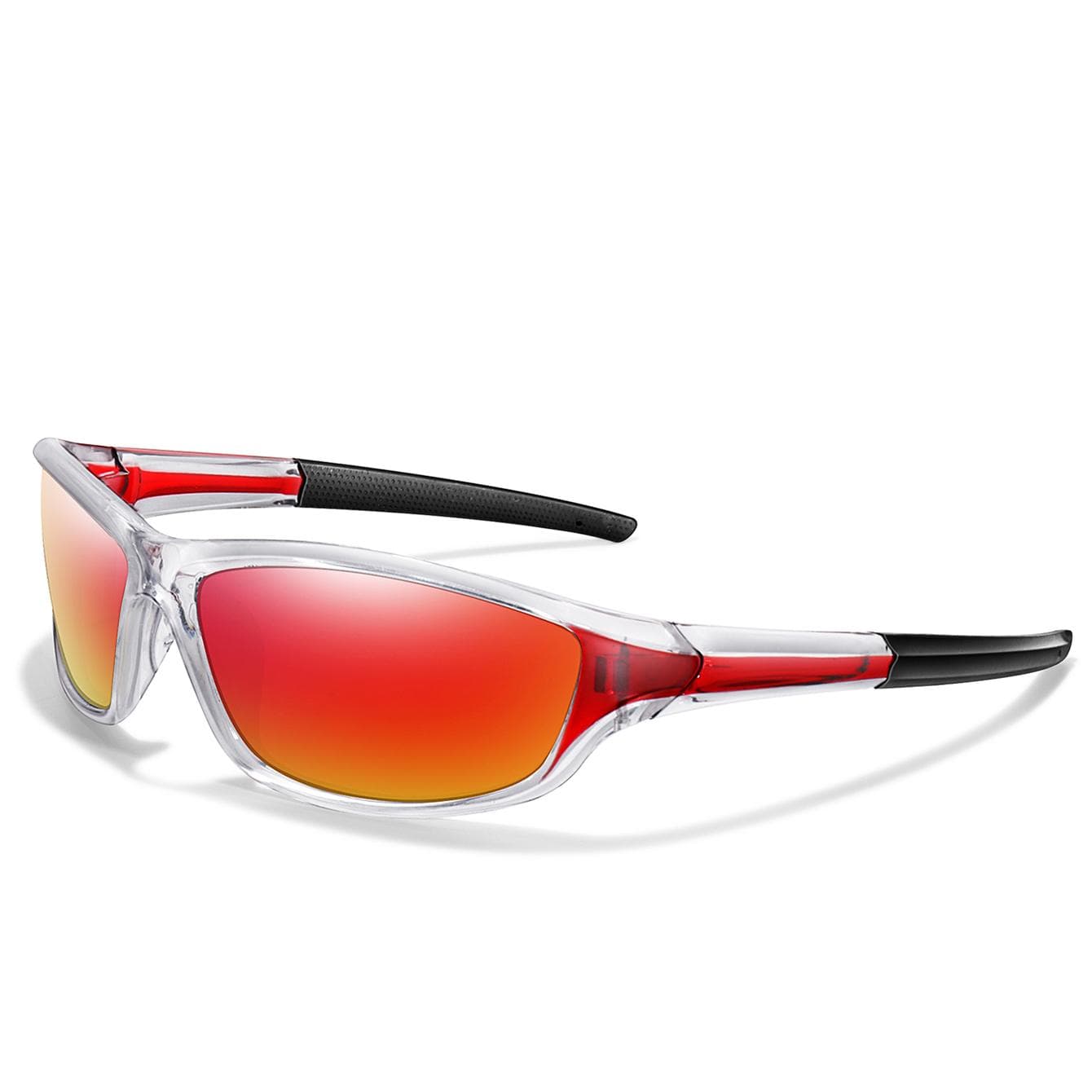 UV400 Fishing Sunglasses for Men Women Outdoor Sports Cycling Driving Hiking Camping Travel with Transparent Frame