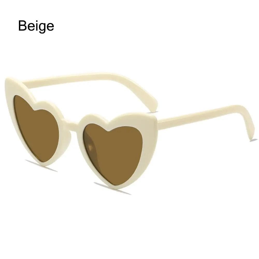 1Pc Retro Love Heart Sunglasses Women Fashion UV400 Protection Eyewear Goggle Stylish Accessories