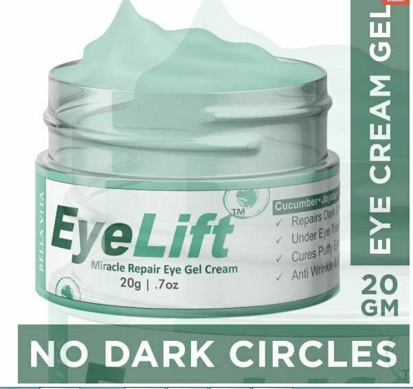 Bella Vita Organic EyeLift Under Eye Gel Cream for Dark Circles