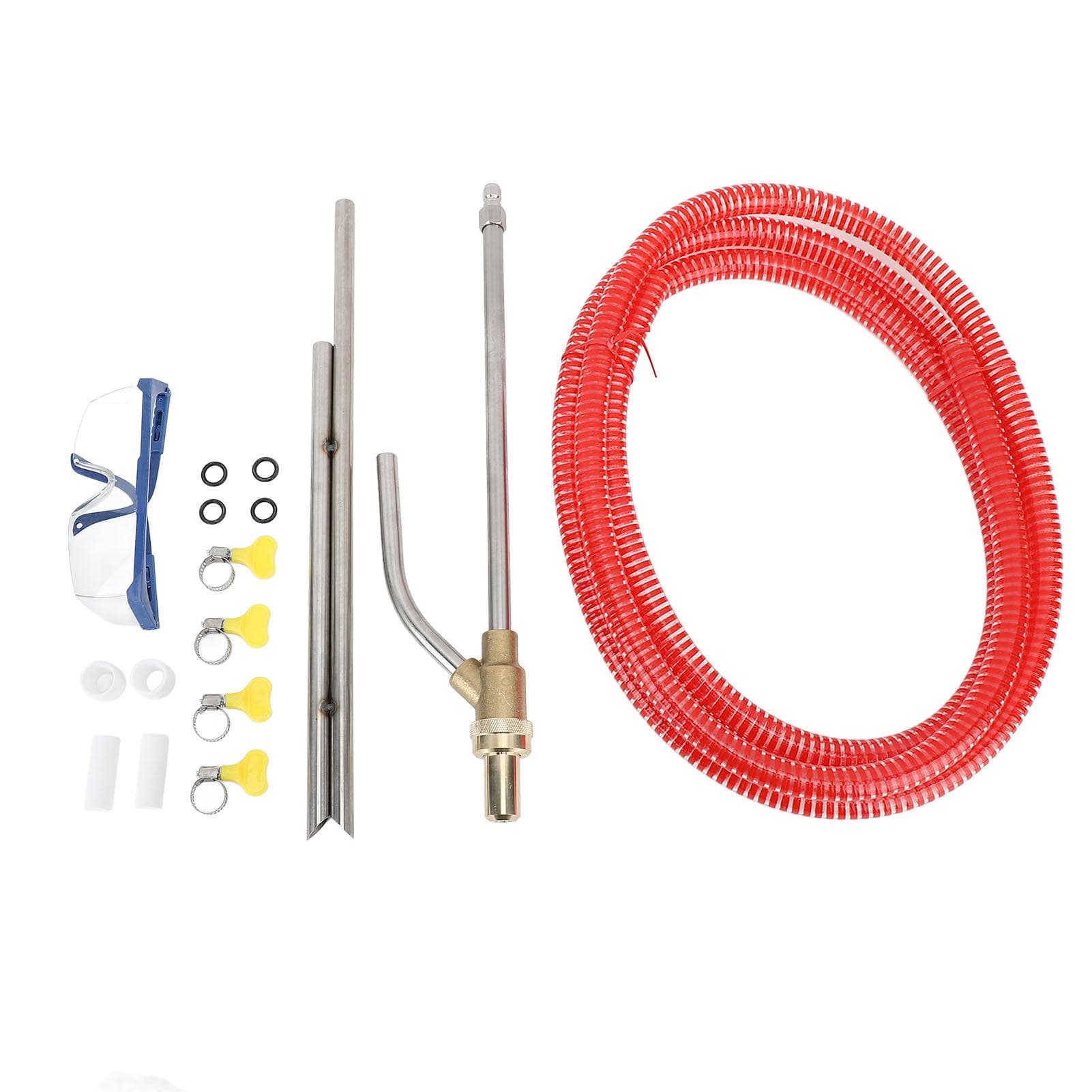 Pressure Washer Sandblasting Kit Wet Sandblaster Attachment Power Washer Sandblasting Nozzle with red