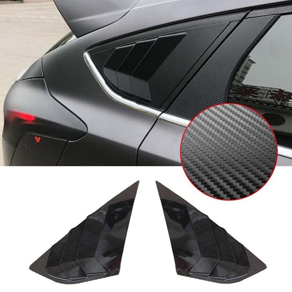 Rear Window Louvers Car Rear Window Blinds Side Tuyere Louvers Vent for carbon fiber