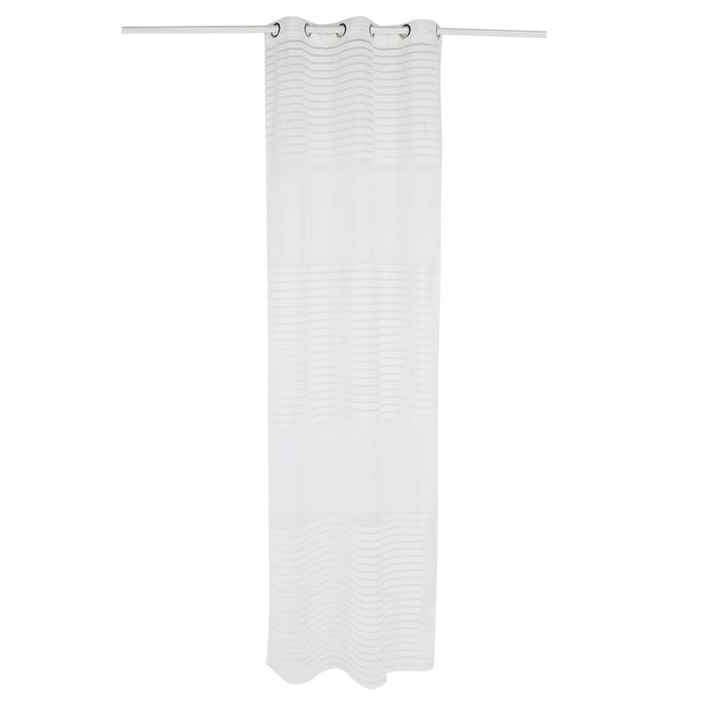 Semi Sheer Window Curtain Bedroom Balcony Drape Curtain Window Treatment(Through Rod 100*270CM)