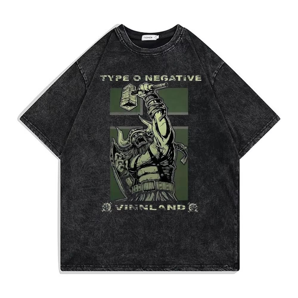 Rock Band Type O Negative Suspended In Dusk Streetwear Washed Vintage Tshirt Oversize Tee Men women Casual Top L