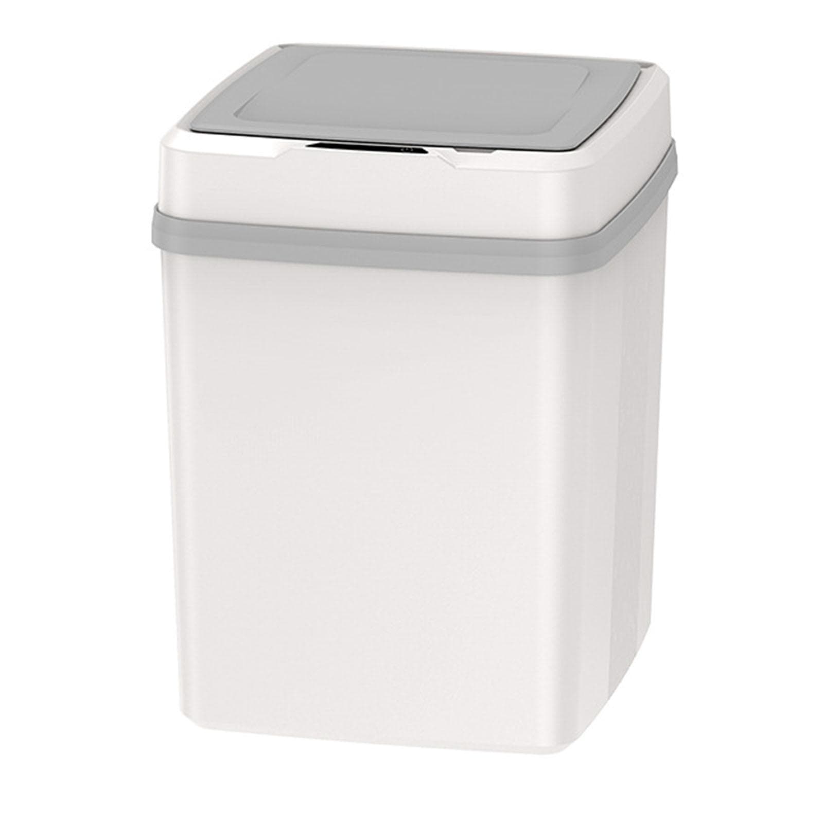 Automatic Trash Can Touchless Quiet Large Capacity Motion Sensor Waste Bin with Lid for Bathroom