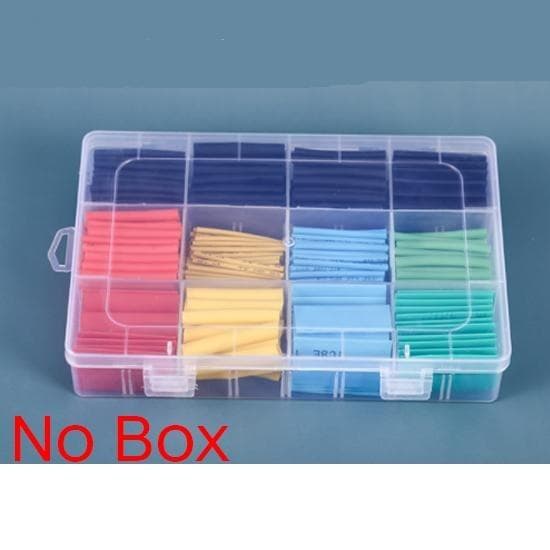 127/164/328/530Pcs 2:1 Heat Shrink Tubing Insulation Polyolefin Shrinking Assorted Tube Wire Cable Kit(No Box) 530PCS