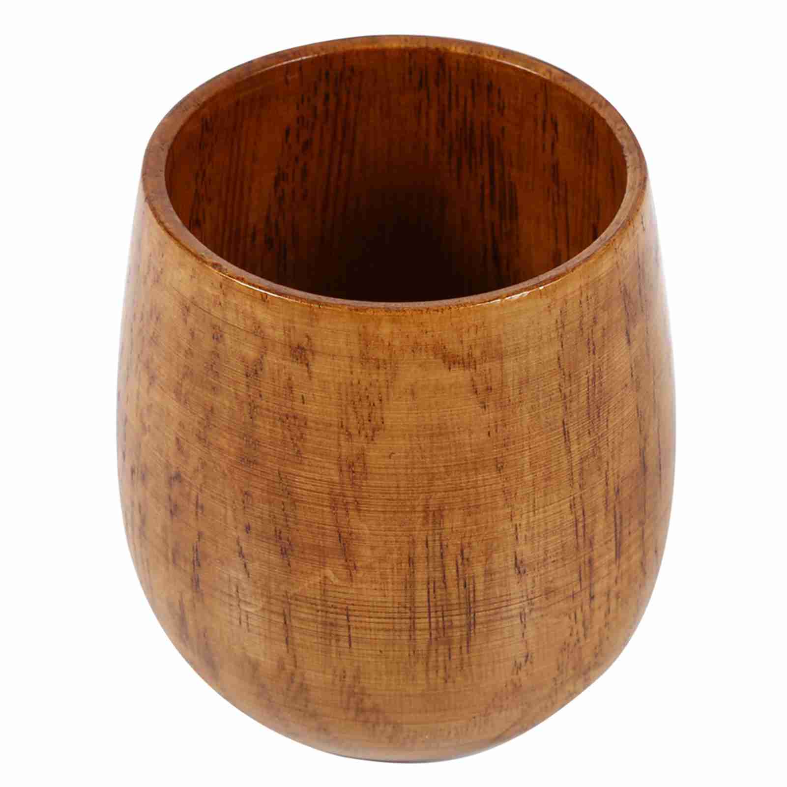 Wooden Cup Primitive Log Color Handmade Natural Wood Coffee Tea Beer Juice Milk Mug #2 L