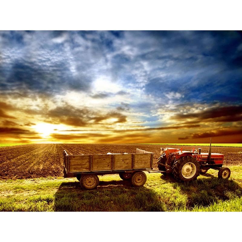 5D Diy Diamond Painting Cross Stitch Landscape Farmland Diamond Embroidery Needlework Rhinestone 20X30CM