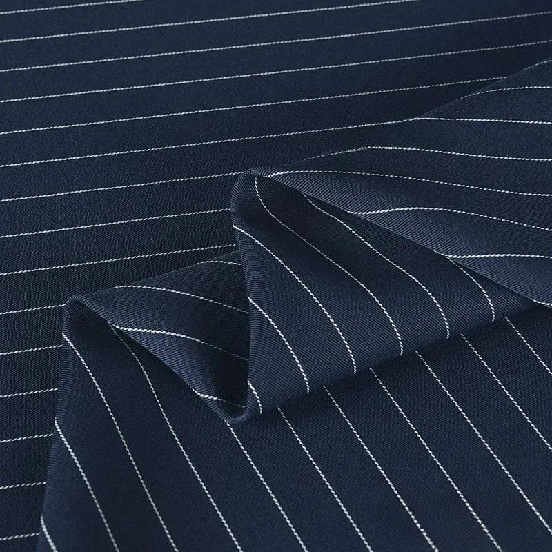 100x150cm Fine Stripe Fabric Spring Summer Fashion Skirts Suits Cloth Apparel Sewing Fabric Polyester Rayon Spandex Material 100x150cm