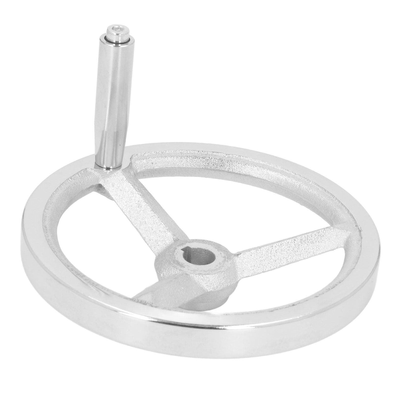 18 X 200mm Lathe Hand Wheel Cast Iron Round Handwheel with Handle for Milling Machine Grinder