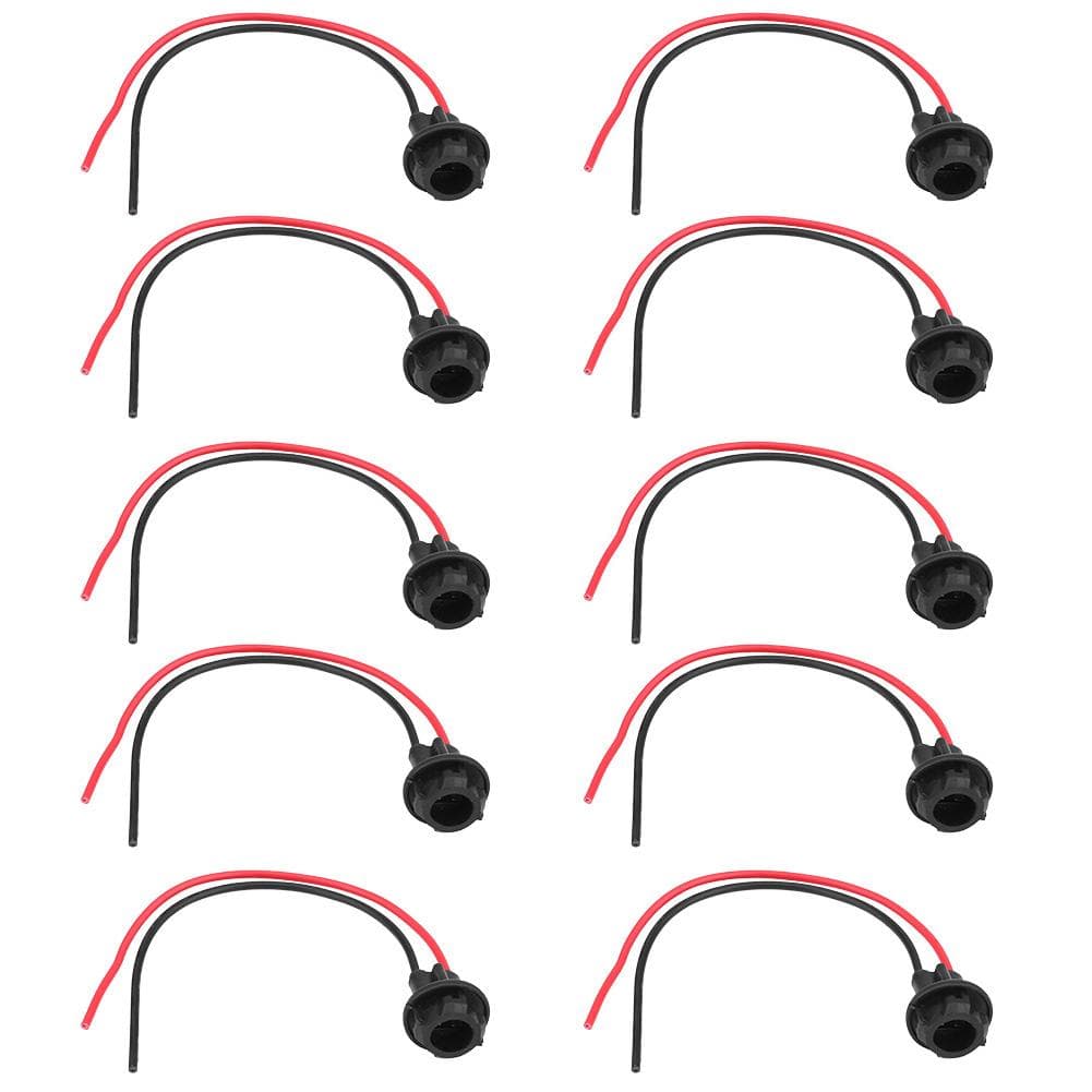10Pcs Car T10 Lamp Bulb Socket Holder Connector Extension LED Wedge Light Base Adapter