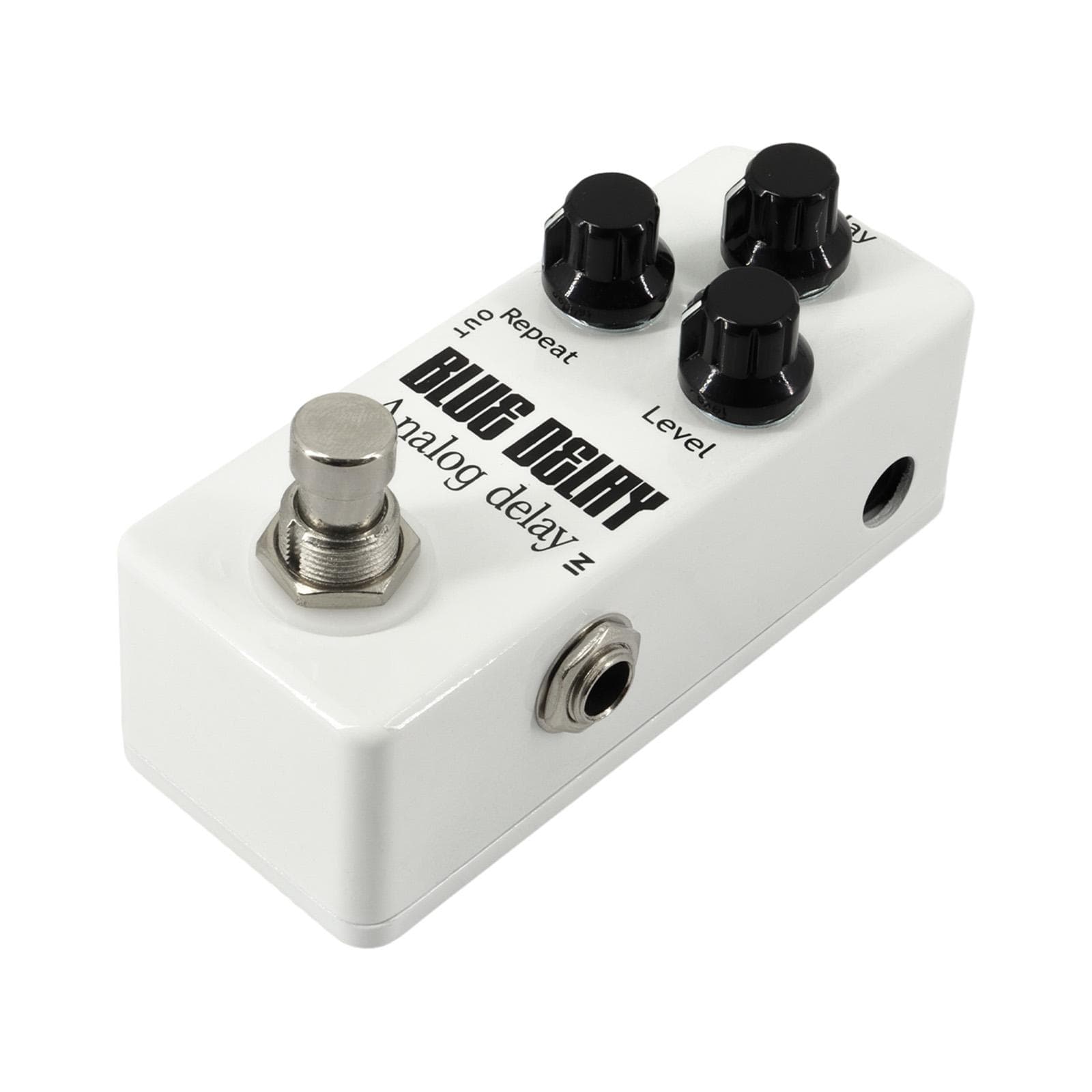 Guitar Analog Delay Pedal Electric Guitar Effects Pedal True Bypass Zinc Alloy Shell DC 9V 6.35mm white