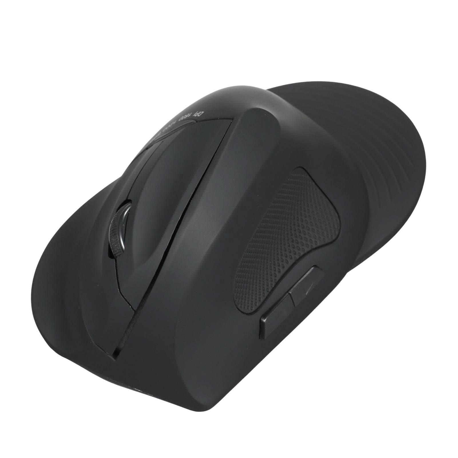 2.4G Wireless Optical Mouse Vertical Mouse 6 Keys Ergonomic Office Mice with 3-gear Adjustable DPI black