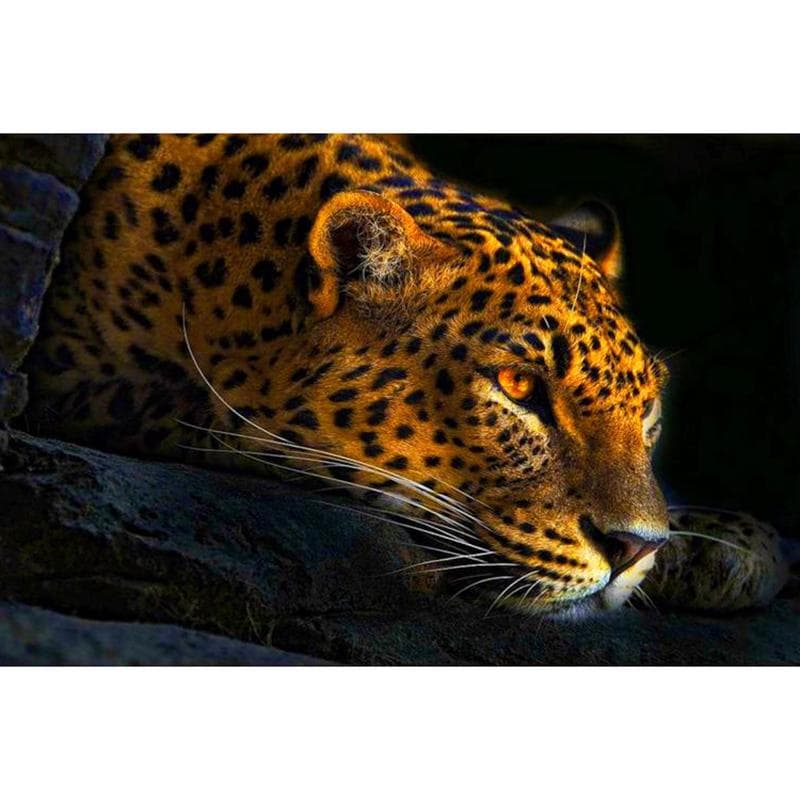 3D DIY Diamond Embroidery Cross Stitch Proud Panther Diamond Painting Home Decoration 20X30CM
