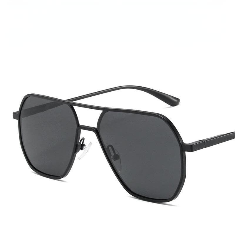 New Metal Double Beam Photochromic Sunglasses For Men Women Drive Night Vision Glasses Fashion Shade UV Protection