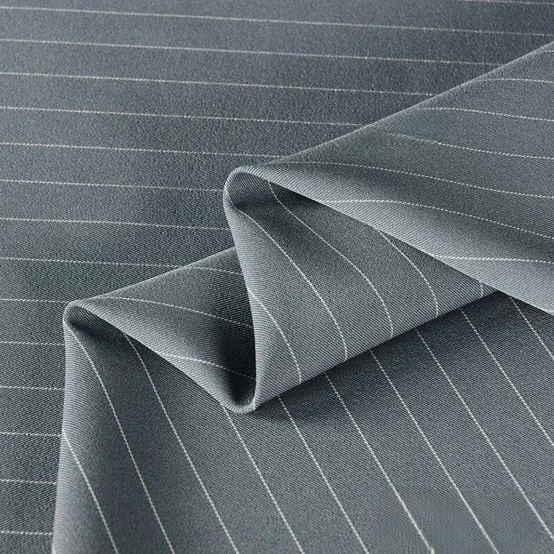 100x150cm Fine Stripe Fabric Spring Summer Fashion Skirts Suits Cloth Apparel Sewing Fabric Polyester Rayon Spandex Material 100x150cm