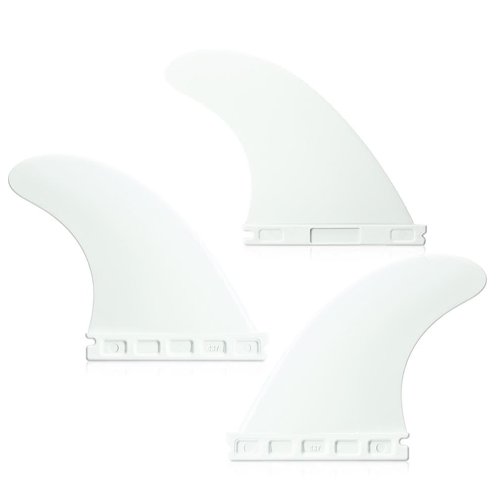 Future Tri Fin  4.37'' Surfing Tri Fin Set Surfboard Fins FCS Future Fin Thruster 3 Packs white