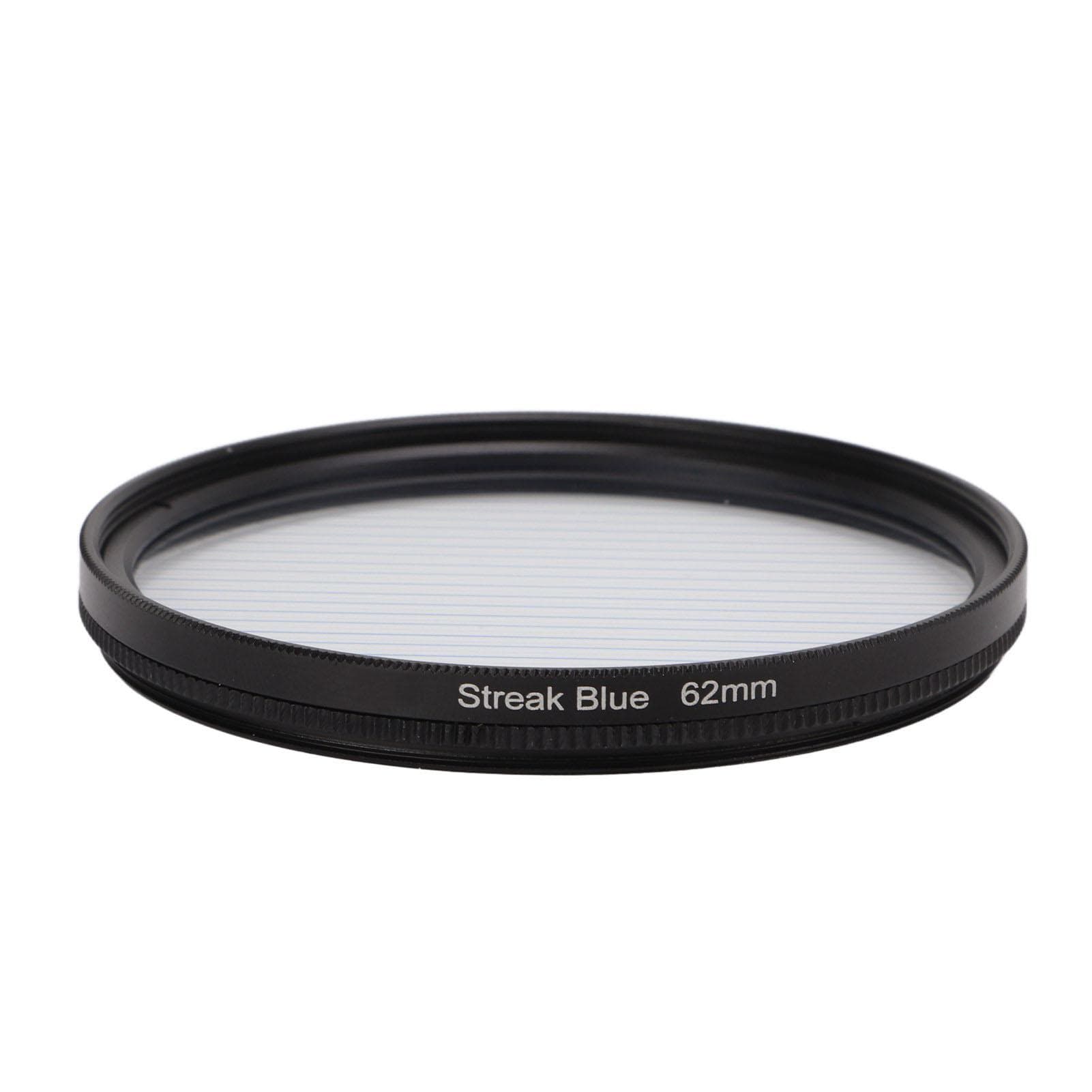 Junestar Blue Streak Special Effects Filter with Aluminum Alloy Frame Camera Accessories 77mm 62mm