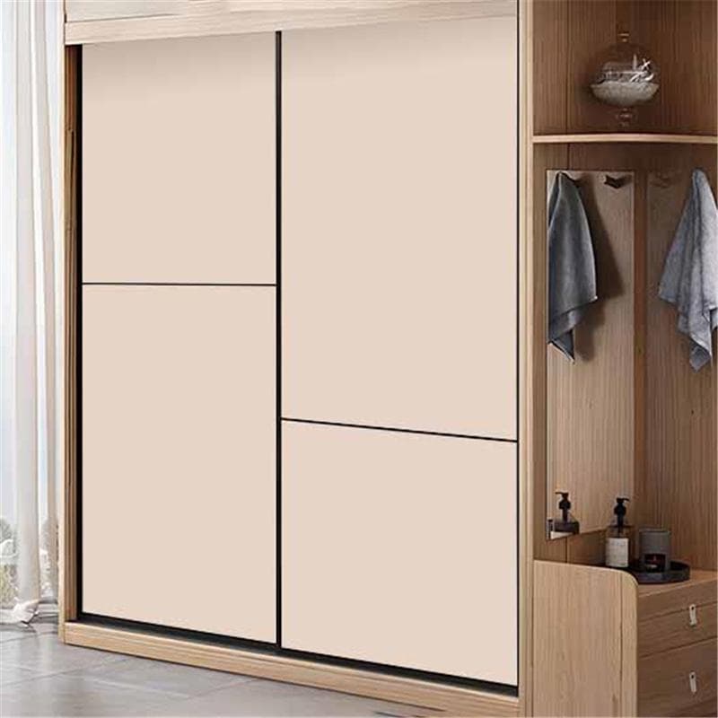 Self-Adhesive Thickened Soft-Touch Film Waterproof Moisture-Resistant Cabinet Wrap Furniture Renewal Wardrobe Doors Tabletops Decora Vinyl Film 40cm*5m light coffee