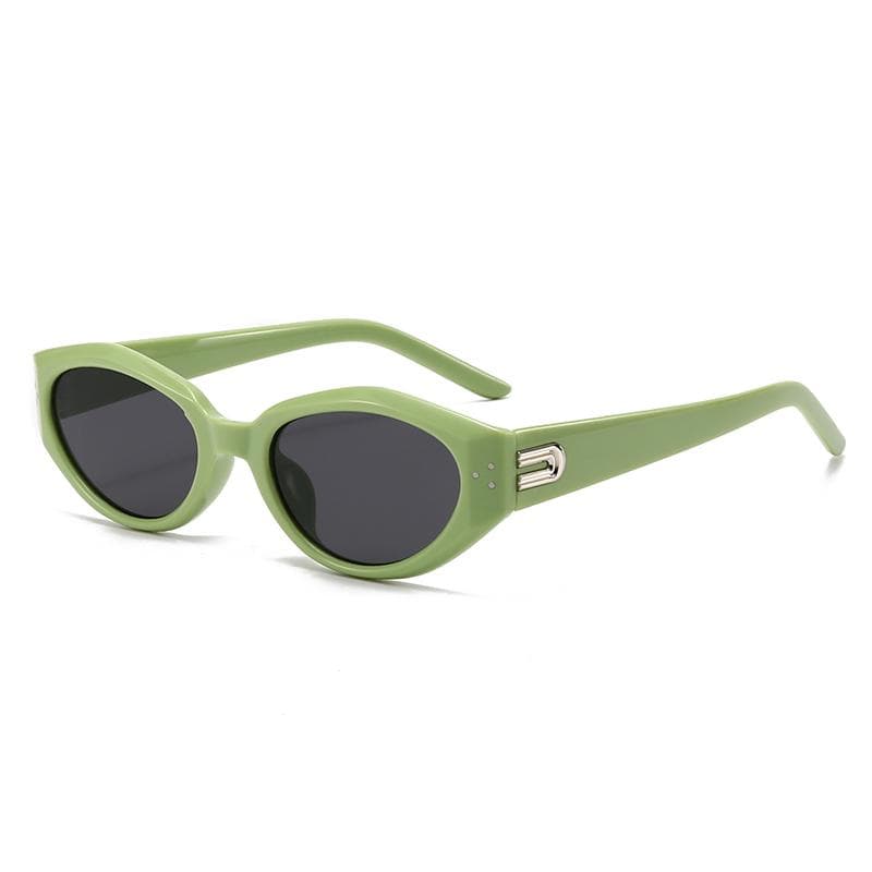 Retro Cat Eye Sunglasses For Women High End Sunscreen Rice Nail Irregular Small Frame MN5538