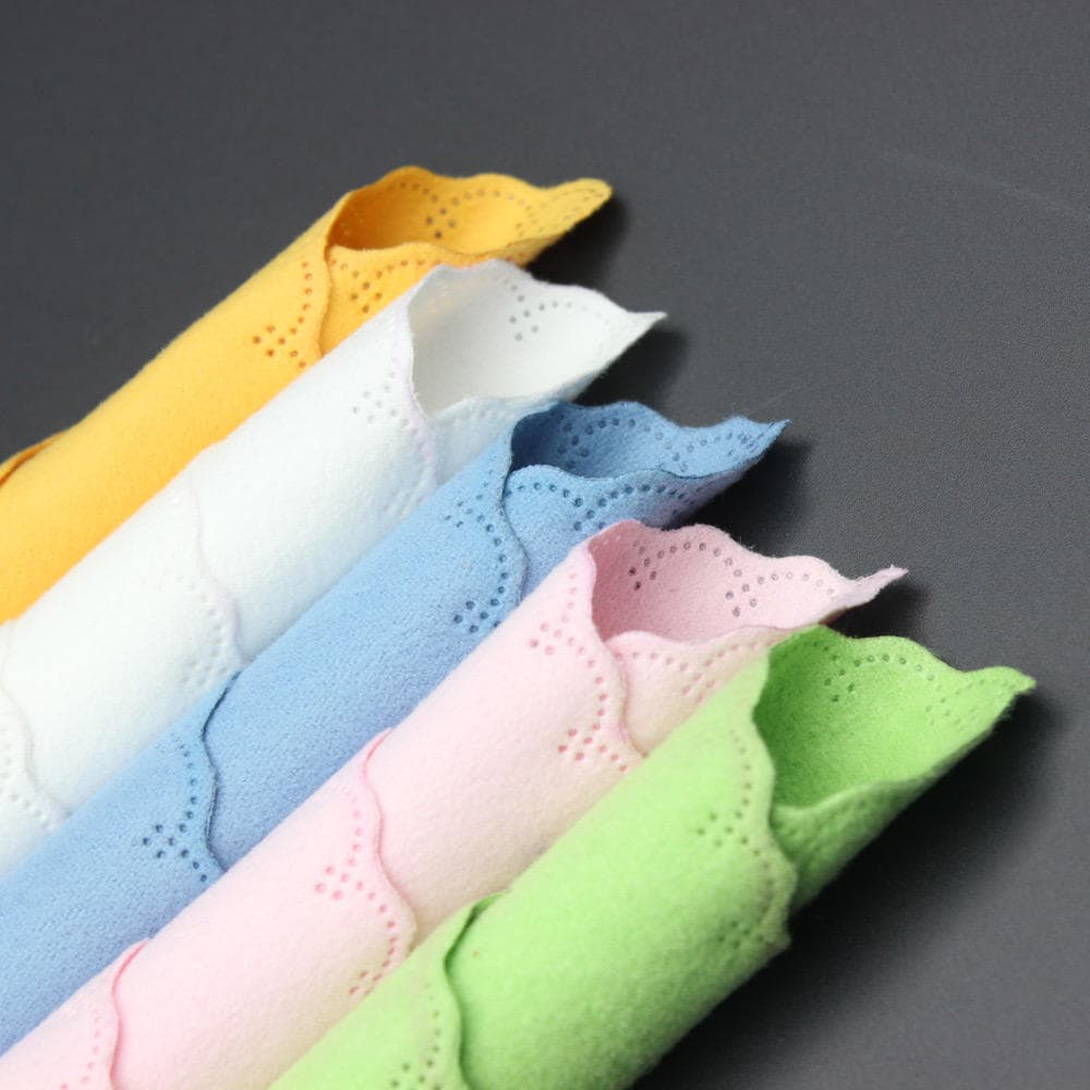 5pcs Microfiber Cleaning Polishing Polish Cloth for Musical Instrument Guitar Violin Piano Trumpet 5-Pack multicolour