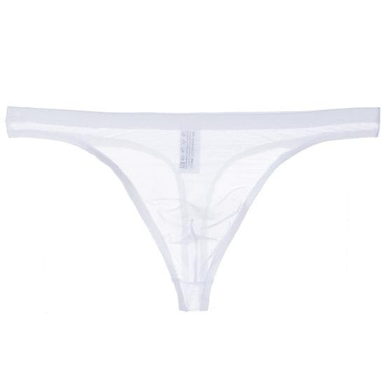 Men Underpants Chic Slim Fit Elastic Men Underpants Pornographic Men Underpants Men Thong Men Clothes XL white