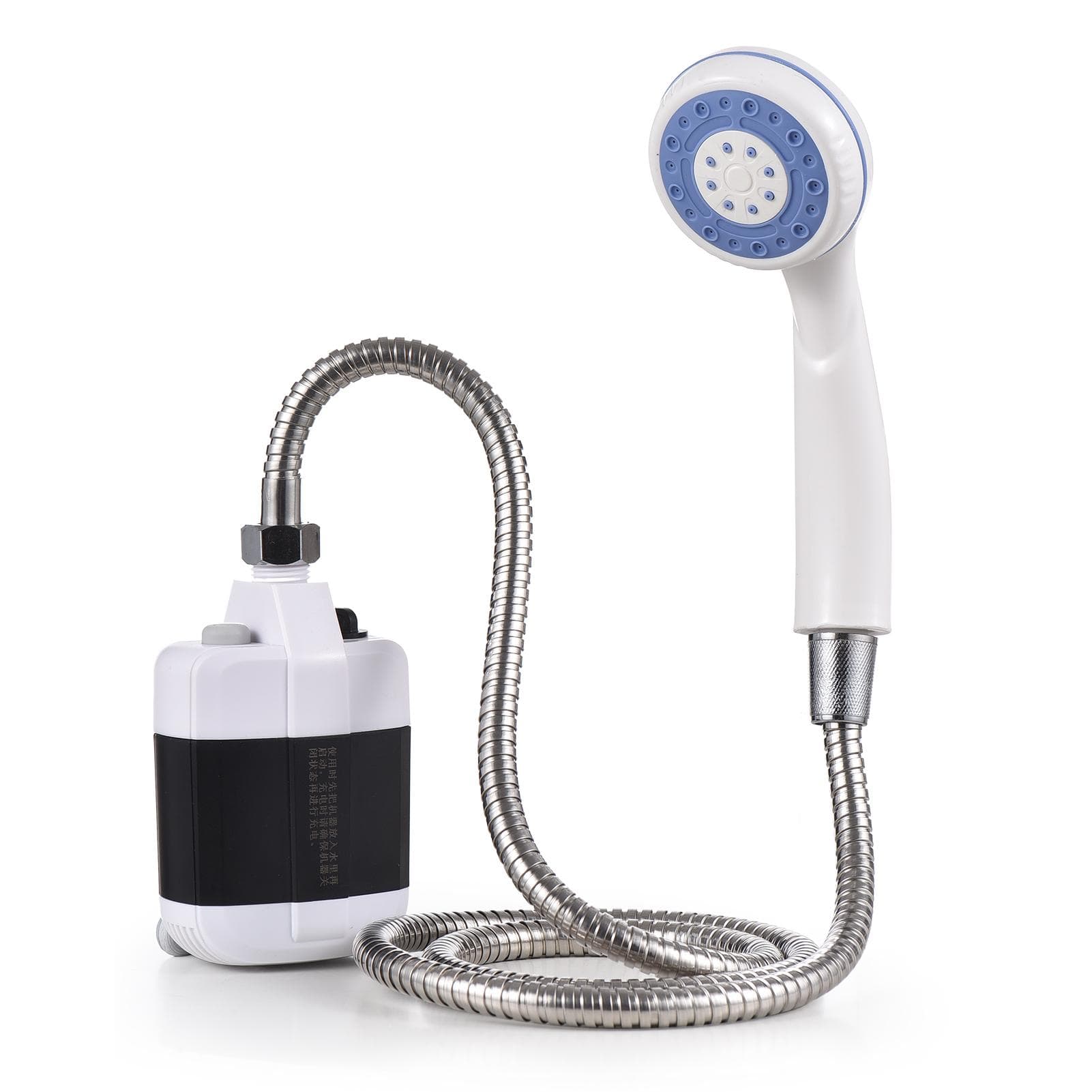 Portable Camping Shower Outdoor USB Rechargeable Electric Shower Pump for Camping Car Washing black