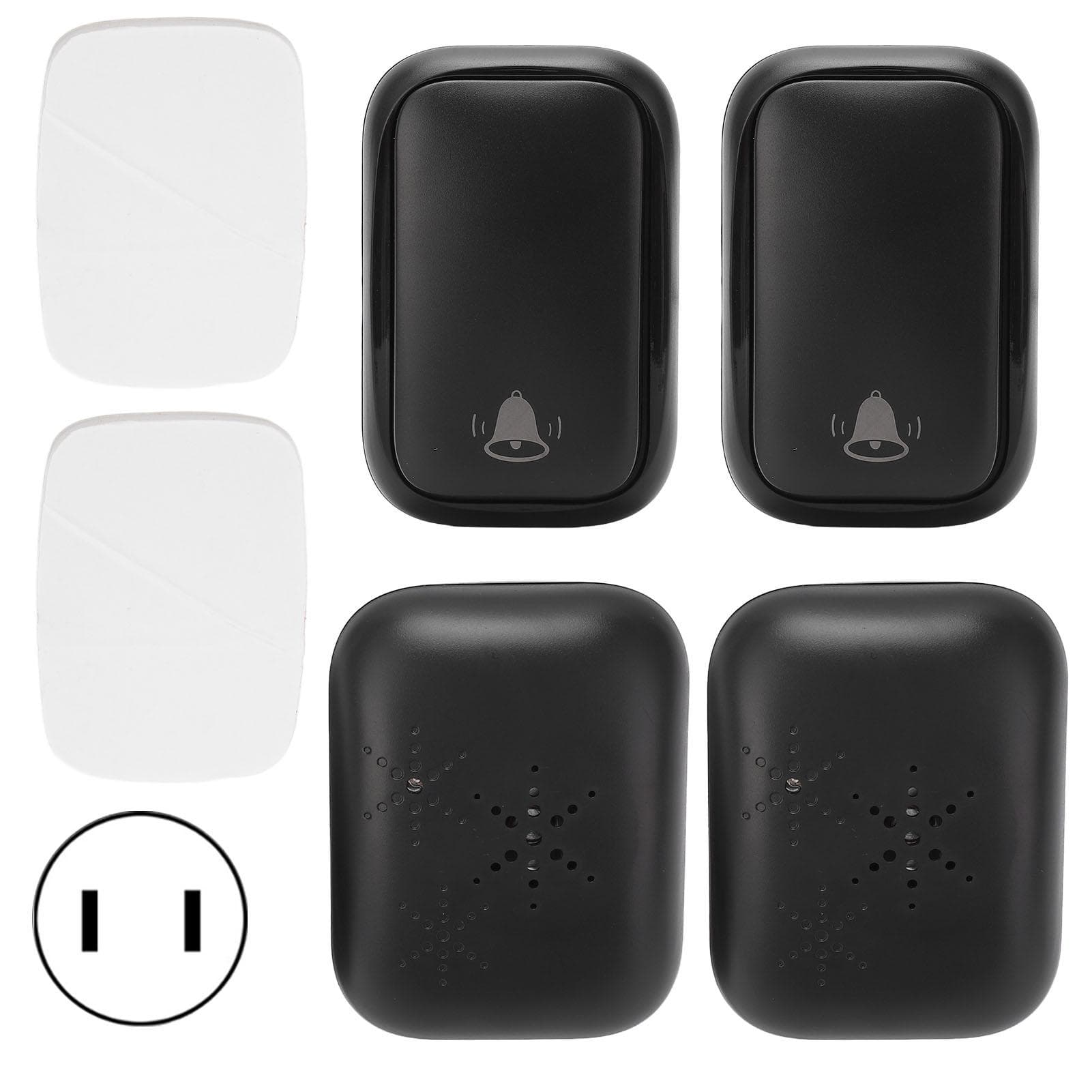 Wireless Door Bell Waterproof Self Generating High Volume Music Door Bell for Home US Plug