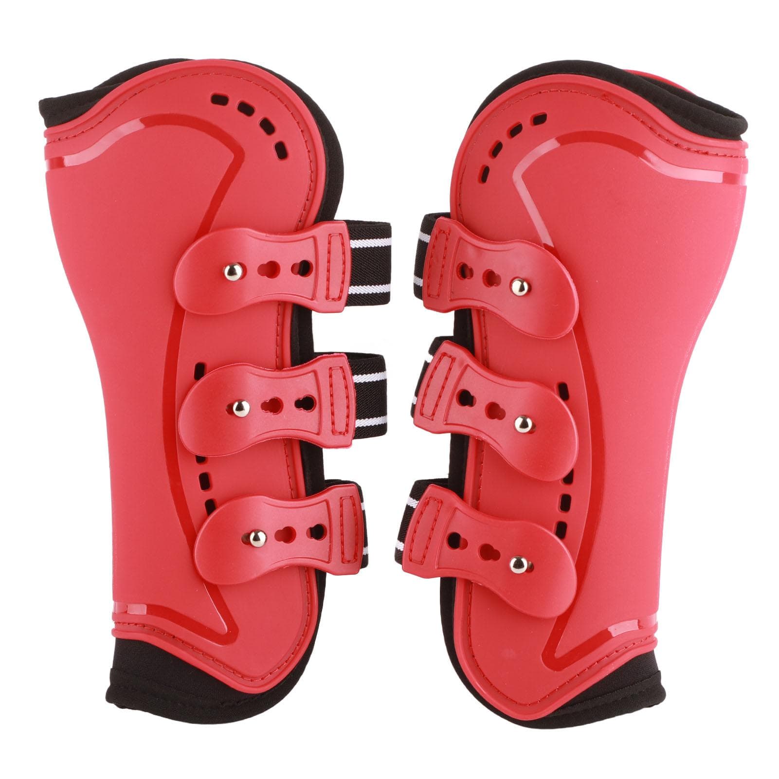 Horse Front Leg Boots Breathable Impact Absorbing Prevent Slip Soft Lining Lightweight Horse Leg L