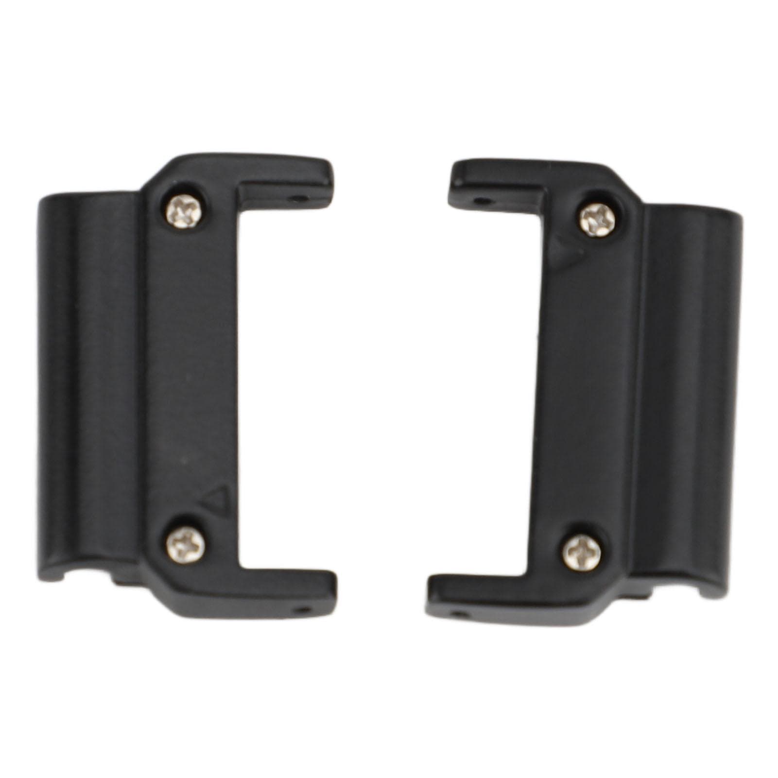 1 Pair Metal Watch Band Adapter for Quick Fit Watch Replaceable Connector for Replacement Silver black