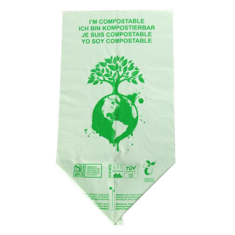 50pcs 6L Trash Bags Biodegradable Garbage Bags Householde Compostable Rubbish Liners Bags for Kitchen 6L