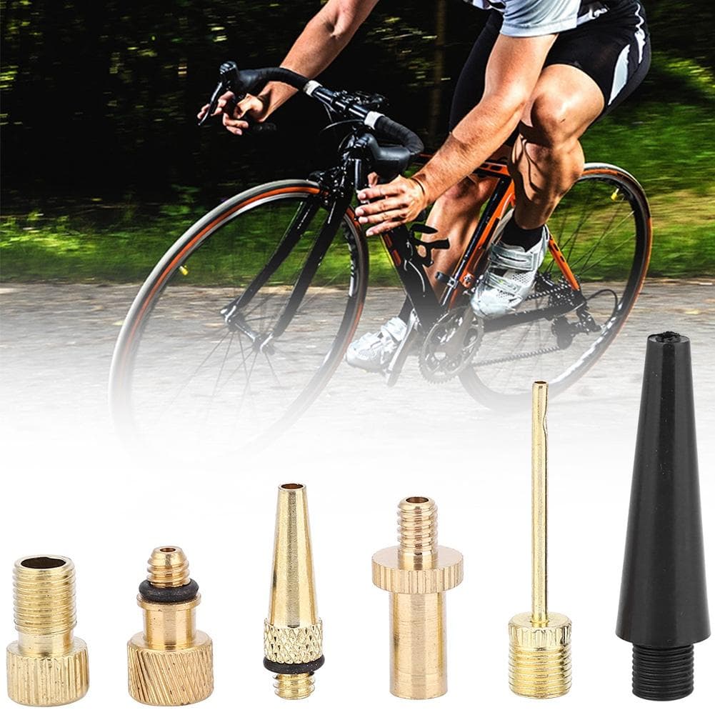 15pcs Bicycle Pump Air Valve Converter Bike Copper Valves Adapters DV SV AV Kit