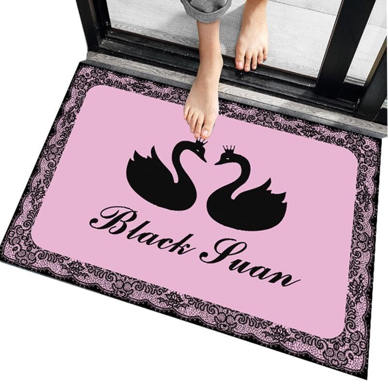 Geometry Home Decor Carpet Washable Non Slip Welcome Entrance Door Mat European Foral Living Room Bedroom Kitchen Bath Floor Rug 40x60cm