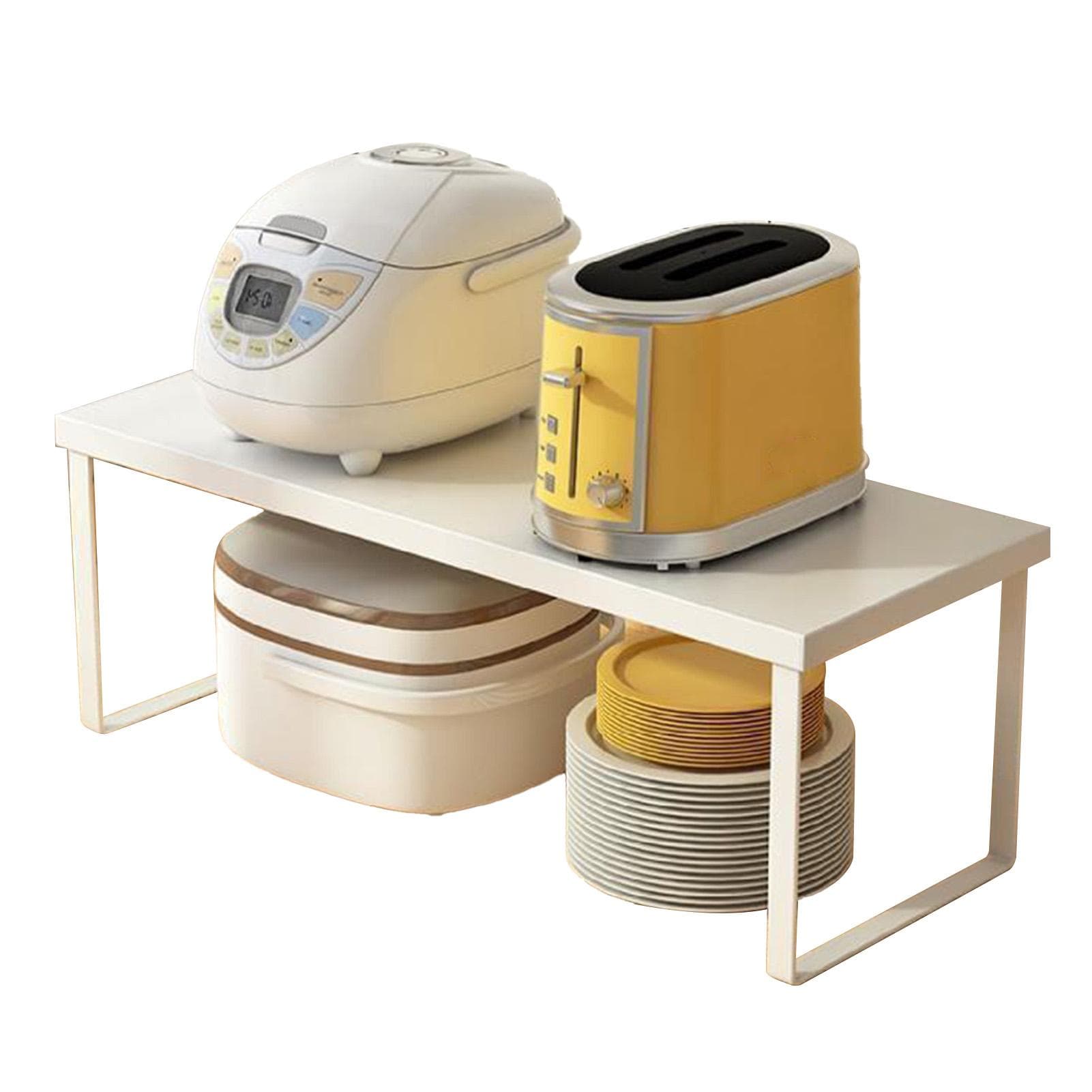 Kitchen Shelves Iron Cabinet Countertop Shelves Sturdy Pantry Organizer Shelf Rack Stand for Spices