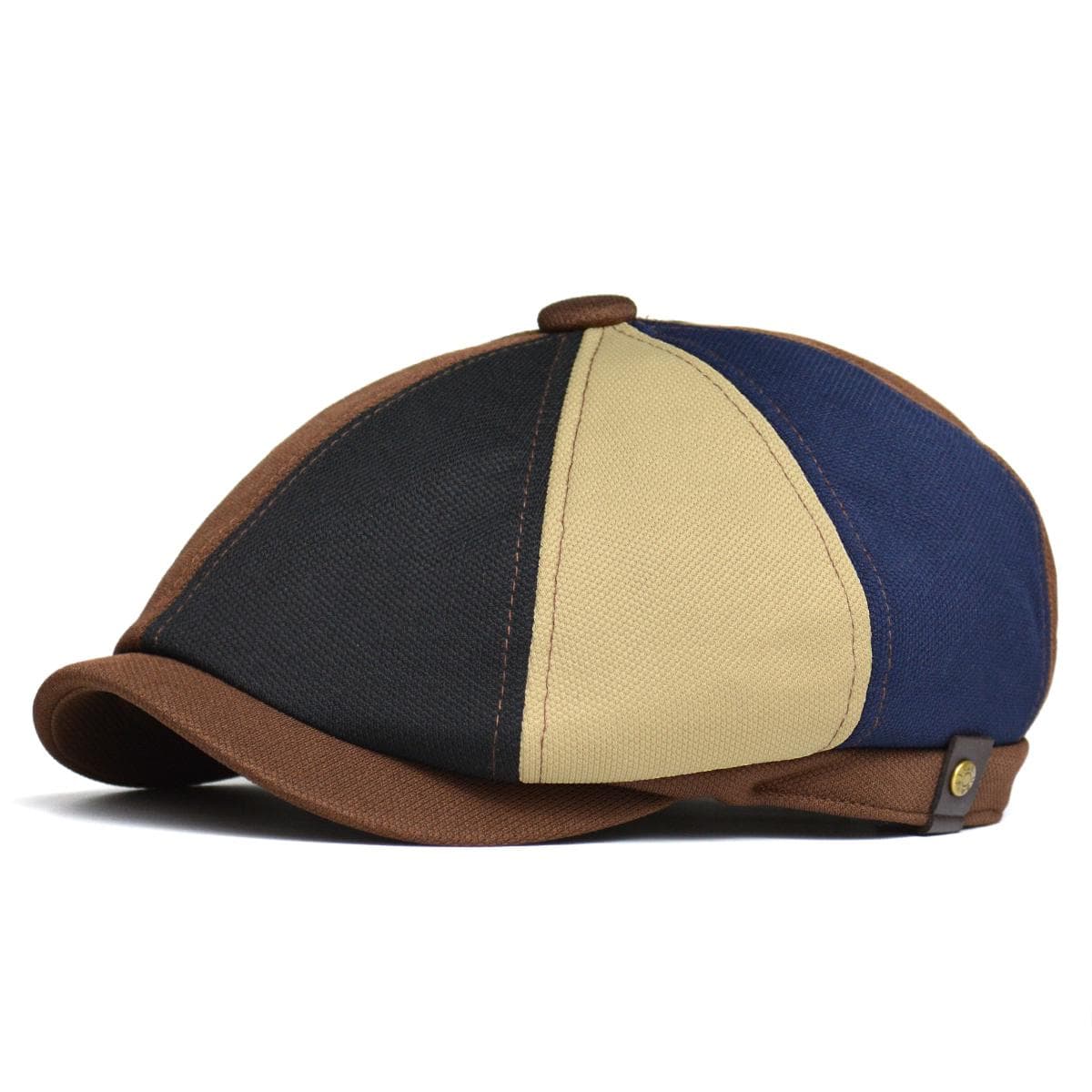Spring Summer Casual Newsboy caps Breathable Outdoor Retro Beret Hats Octagonal Hat Fashion Solid Flat Caps 56-62cm multicolored