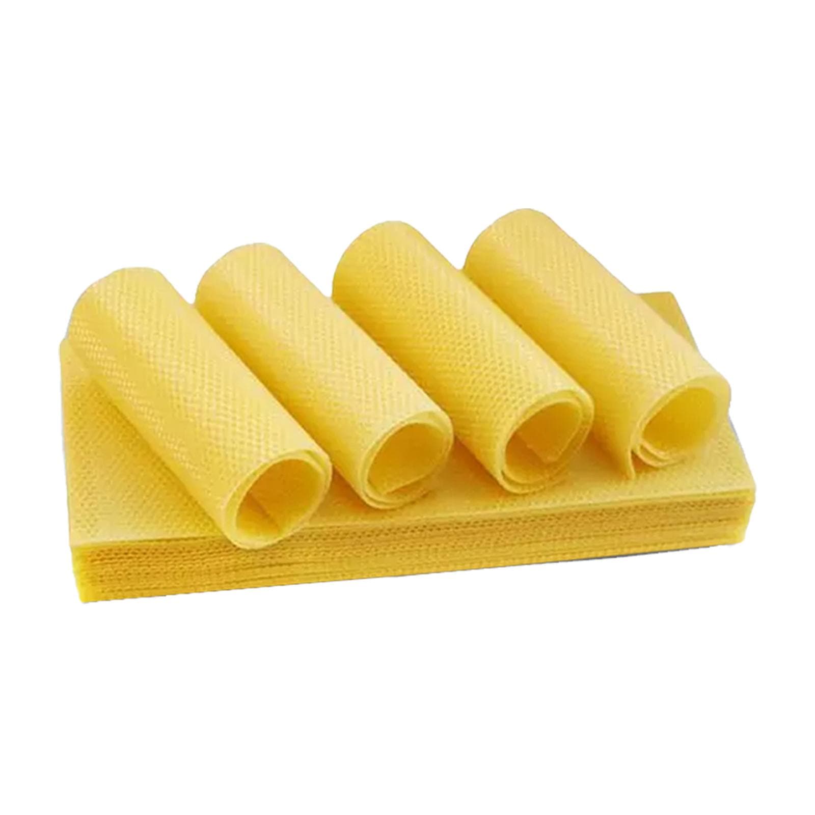 YEGBONG 30PCS Bee Honey Sheets Beeswax Sheets Beehive Foundation Honeycomb Honey Frame Portable 10PCS
