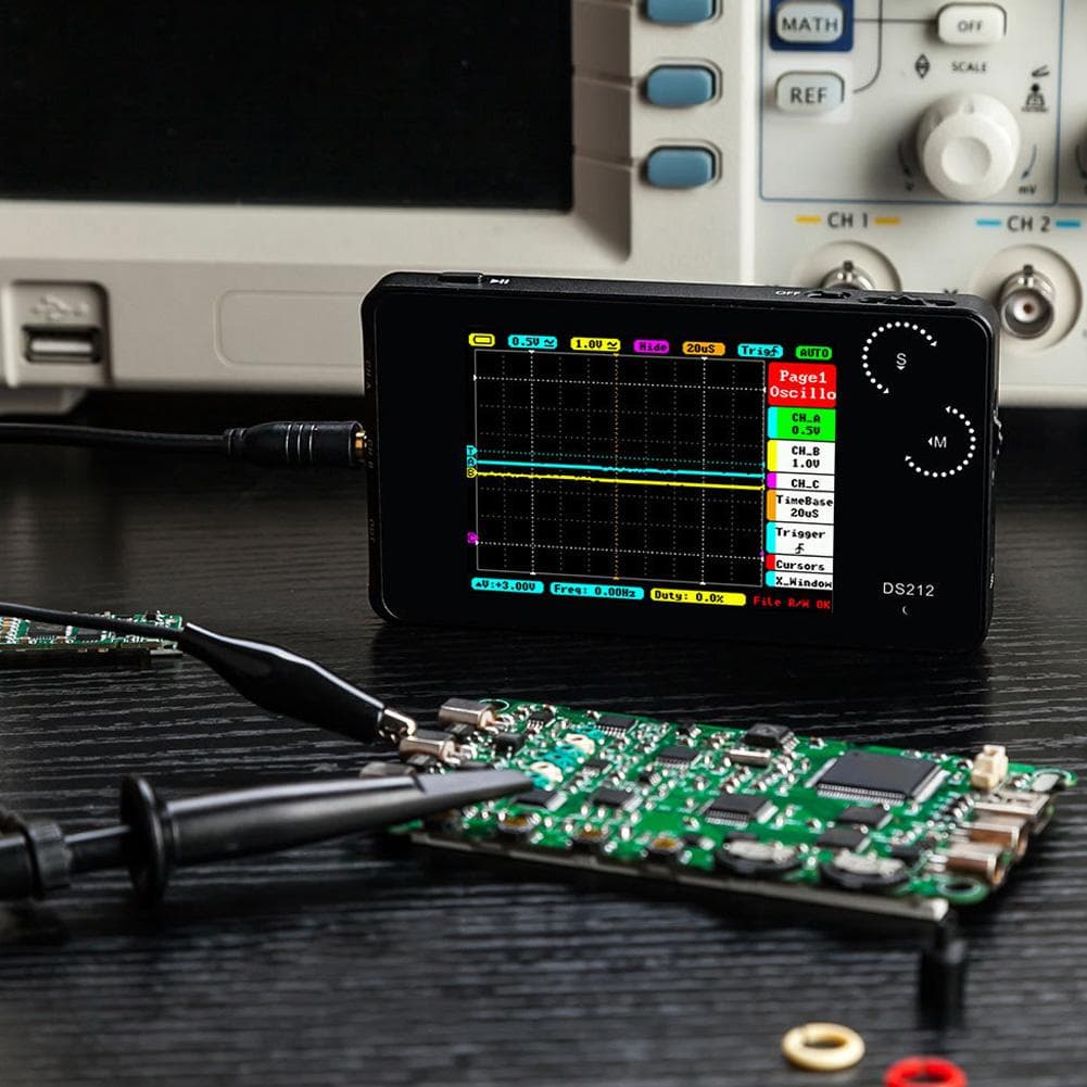 DS212 Portable Digital Oscilloscope Pocket Size 2 Channel Oscilloscope with USB Interface