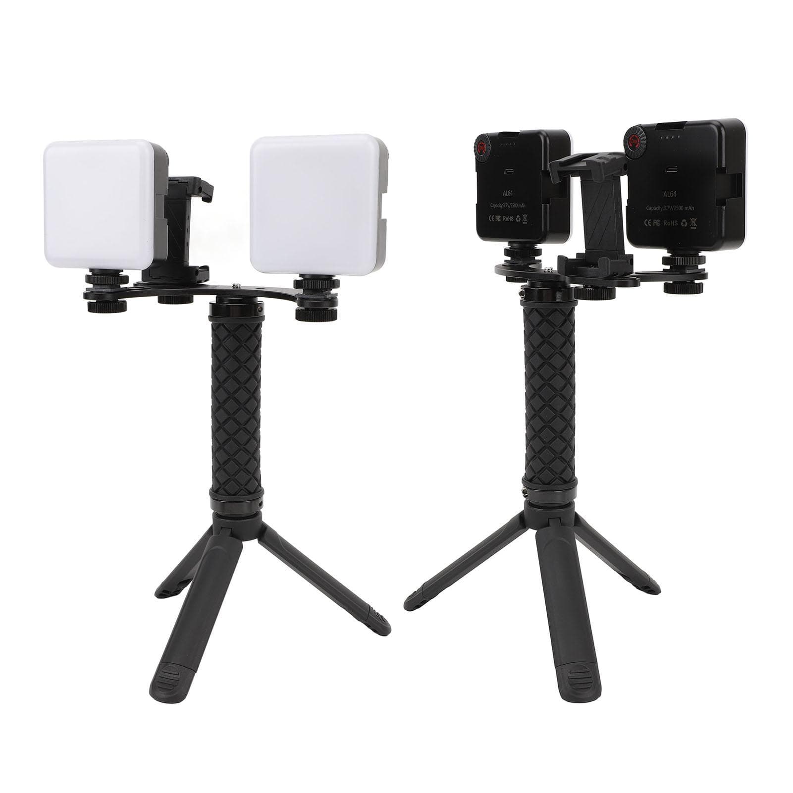 Mobile Photography Fill Light 5600K 840LX Handheld Phone Fill Light with Adjustable Phone Holder