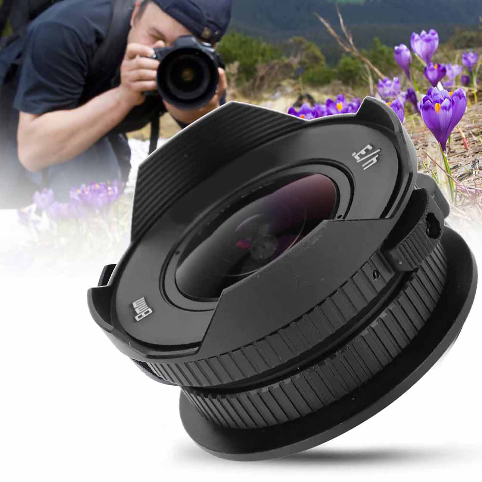8mm F3.8 Fish Eye Wide Angle Lens for Olympus M43 Mount Camera