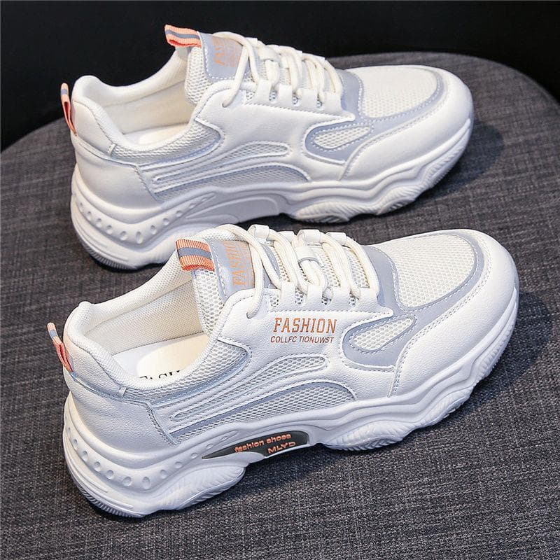 Thick-soled Daddy Shoes Women  Autumn New Single Shoes Show Feet Small Korean Version All-match Casual Sports Shoes Women 40