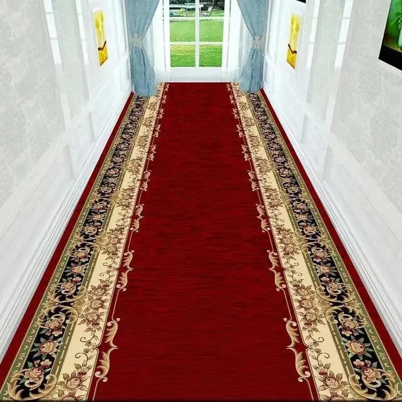 All Size Hallway Carpet Wedding Corridor Rug Stairs Carpet Home Floor Runners Rugs Hotel Entrance Aisle Floor Long Rug Bedroom 60x90cm