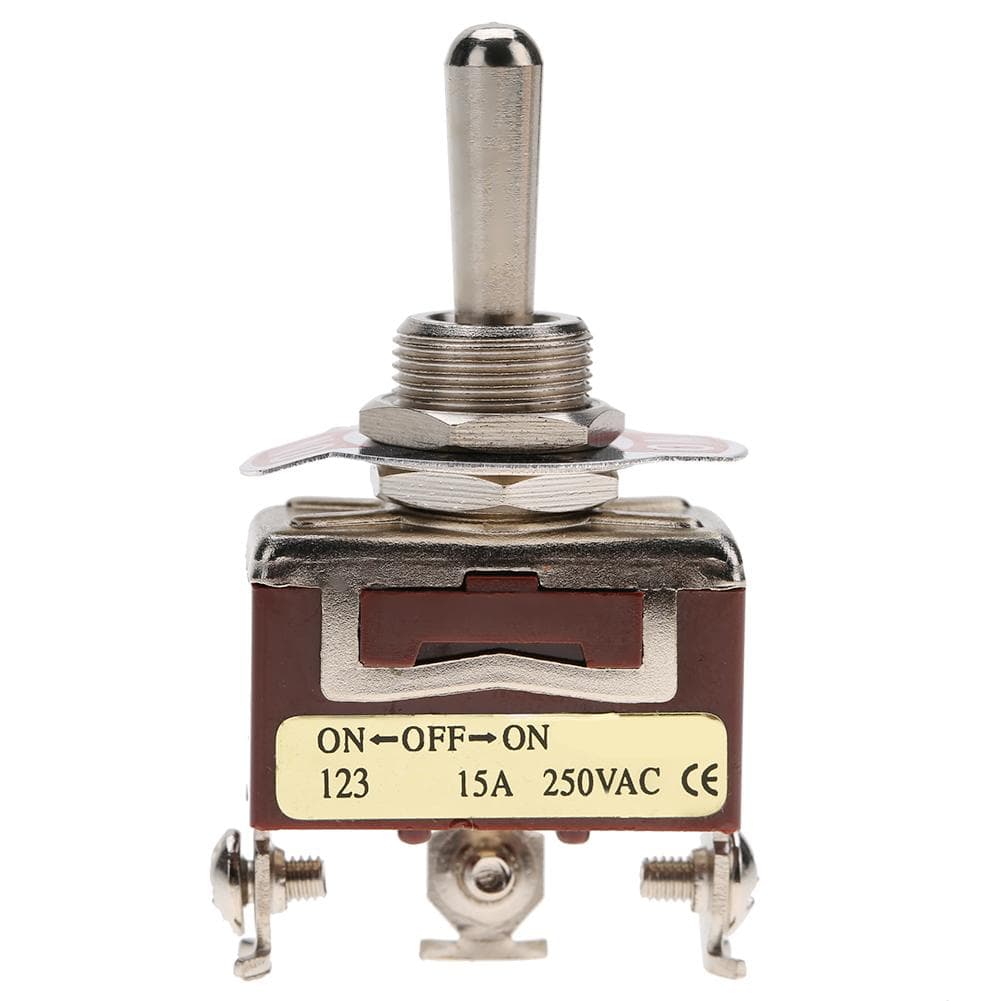 On OFF on Momentary Toggle Switch SPDT 3 pin 12mm 15A 250VAC