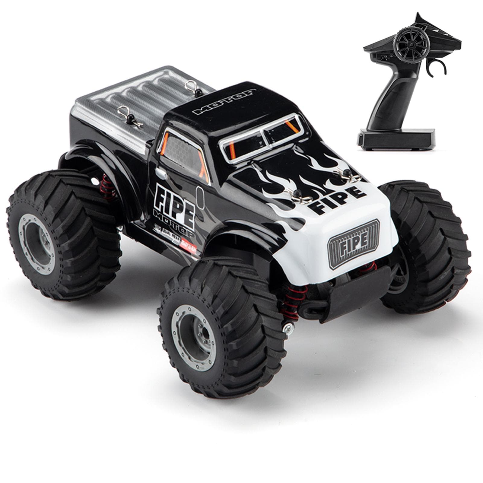Remote Control Car, 1:20 2.4GHz Off-Road Remote Control Truck for Kids Boys Electric Powered 1 Battery black/white