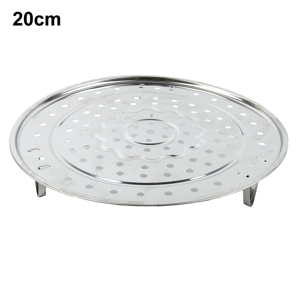 Steaming Rack Rack Round Type Silver Stainless Steel 20CM