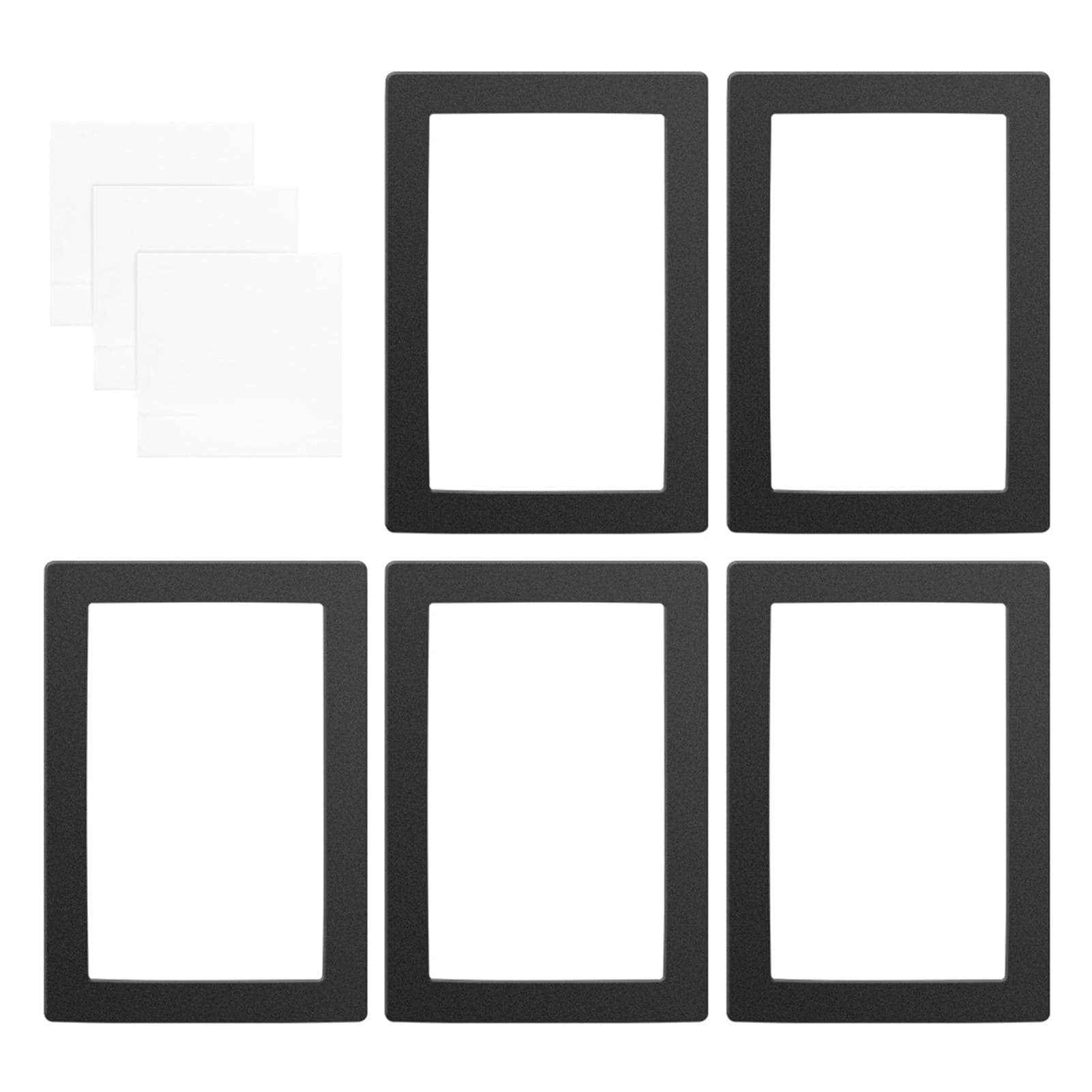 Black LCD Gasket 9.5 x 6.7in Protection from Resin Spill with Nondust Cloths Compatible with ELEGOO Saturn 8.9 Inch Resin 3D Printer Screen 5pcs